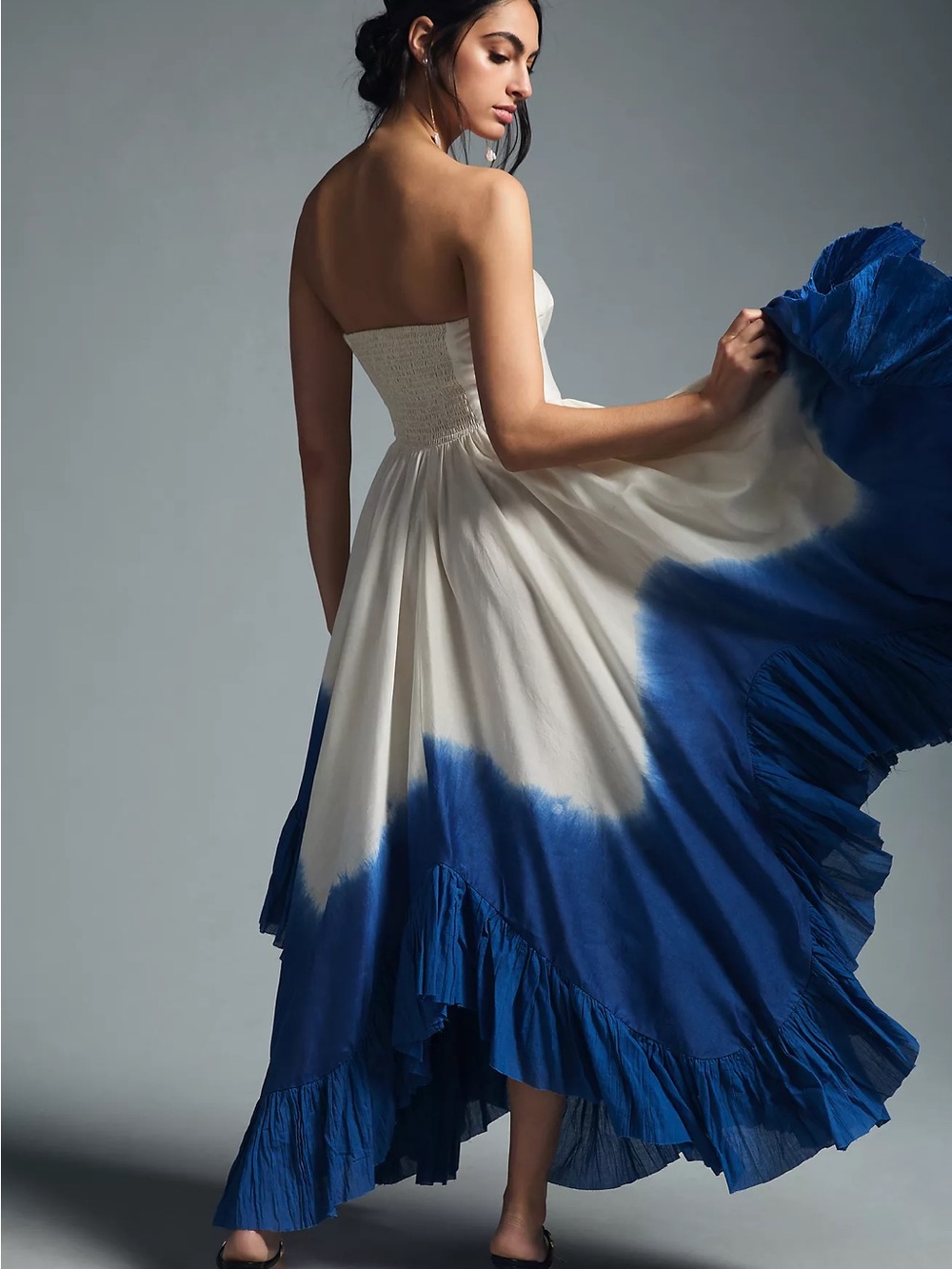 Anthropologie Samant Chauhan Ombre Maxi Dress M Petite NWT